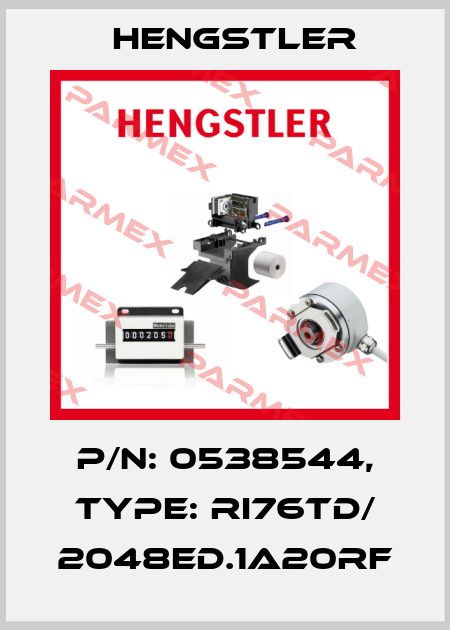 p/n: 0538544, Type: RI76TD/ 2048ED.1A20RF Hengstler