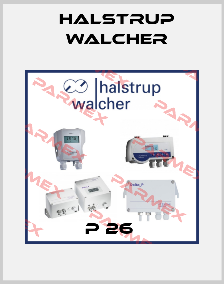 P 26  Halstrup Walcher