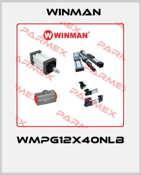 WMPG12X40NLB  Winman