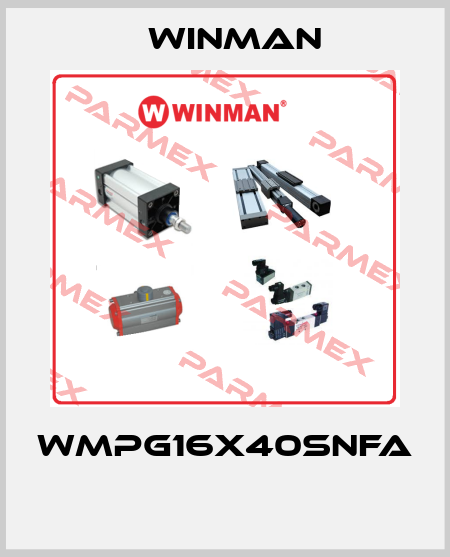 WMPG16X40SNFA  Winman