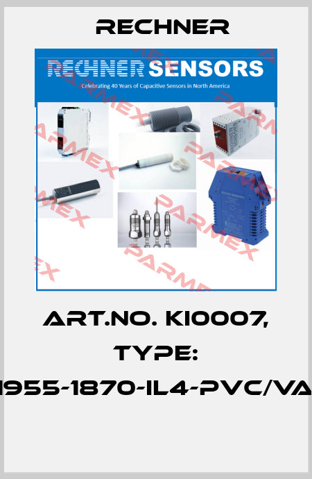 Art.No. KI0007, Type: KFI-1-2-1955-1870-IL4-PVC/VA-G1"-Y10  Rechner