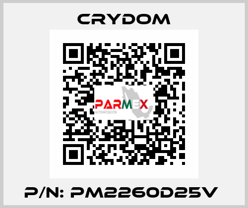 P/N: PM2260D25V  Crydom