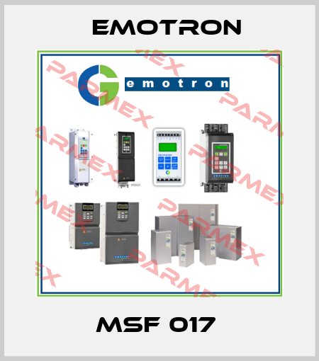 MSF 017  Emotron