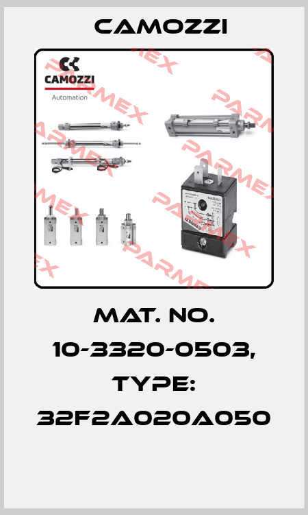 Mat. No. 10-3320-0503, Type: 32F2A020A050  Camozzi