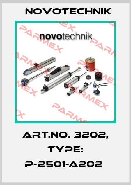 Art.No. 3202, Type: P-2501-A202  Novotechnik