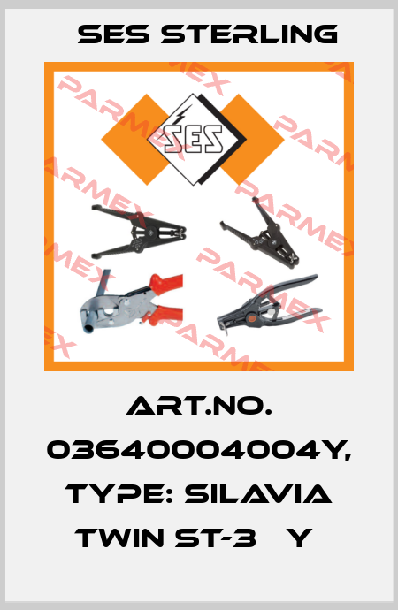 Art.No. 03640004004Y, Type: Silavia Twin ST-3   Y  Ses Sterling