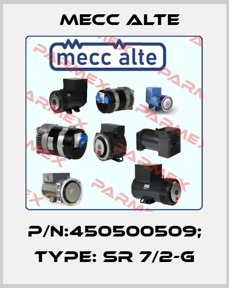 P/N:450500509; Type: SR 7/2-G Mecc Alte
