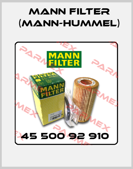 45 500 92 910  Mann Filter (Mann-Hummel)