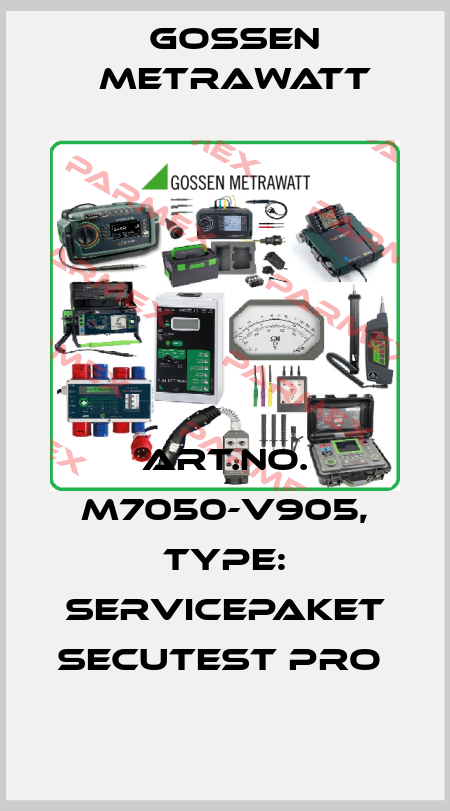 Art.No. M7050-V905, Type: SERVICEPAKET SECUTEST PRO  Gossen Metrawatt