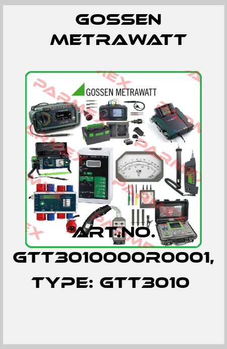 Art.No. GTT3010000R0001, Type: GTT3010  Gossen Metrawatt