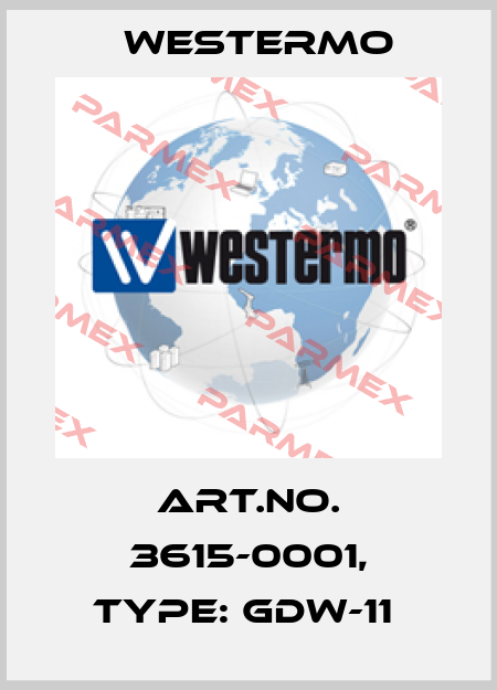 Art.No. 3615-0001, Type: GDW-11  Westermo
