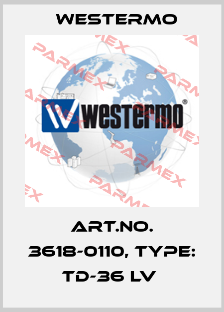 Art.No. 3618-0110, Type: TD-36 LV  Westermo