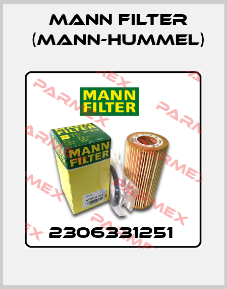 2306331251  Mann Filter (Mann-Hummel)