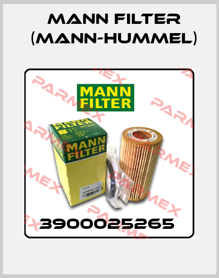 3900025265  Mann Filter (Mann-Hummel)