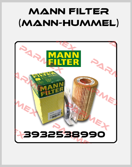 3932538990  Mann Filter (Mann-Hummel)