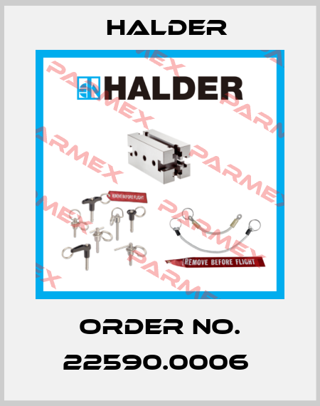 Order No. 22590.0006  Halder