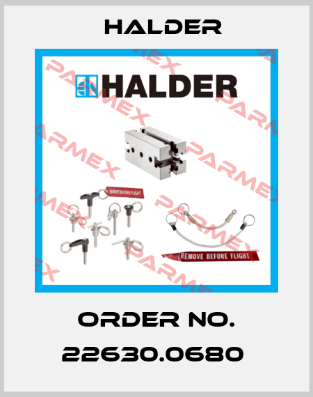 Order No. 22630.0680  Halder