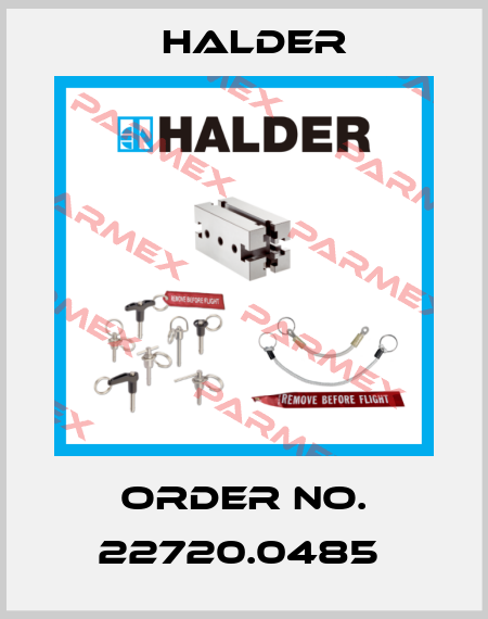 Order No. 22720.0485  Halder
