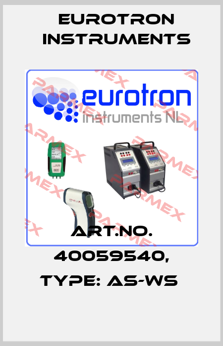 Art.No. 40059540, Type: AS-WS  Eurotron Instruments