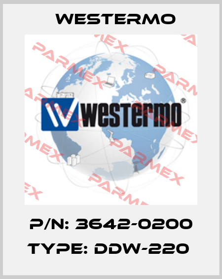 P/N: 3642-0200 Type: DDW-220  Westermo