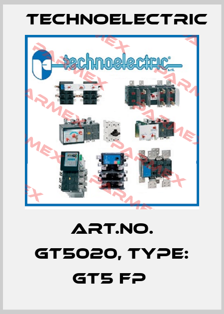 Art.No. GT5020, Type: GT5 FP  Technoelectric