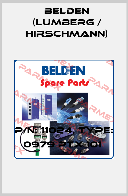 P/N: 11024, Type: 0979 PTX 101  Belden (Lumberg / Hirschmann)