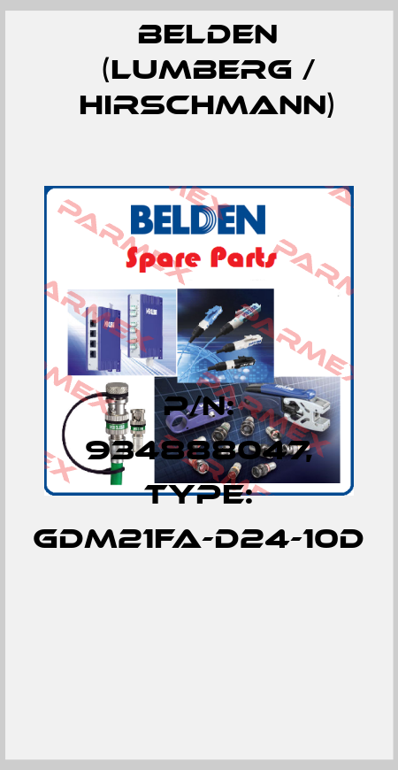 P/N: 934888047, Type: GDM21FA-D24-10D  Belden (Lumberg / Hirschmann)