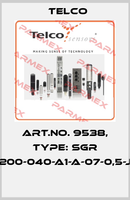 Art.No. 9538, Type: SGR 1-200-040-A1-A-07-0,5-J5  Telco