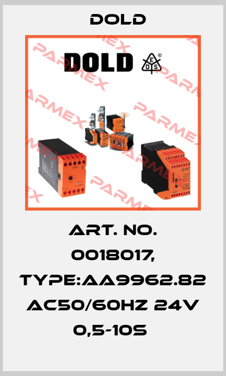 Art. No. 0018017, Type:AA9962.82 AC50/60HZ 24V 0,5-10S  Dold