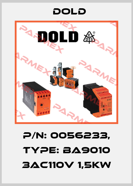 p/n: 0056233, Type: BA9010 3AC110V 1,5KW Dold