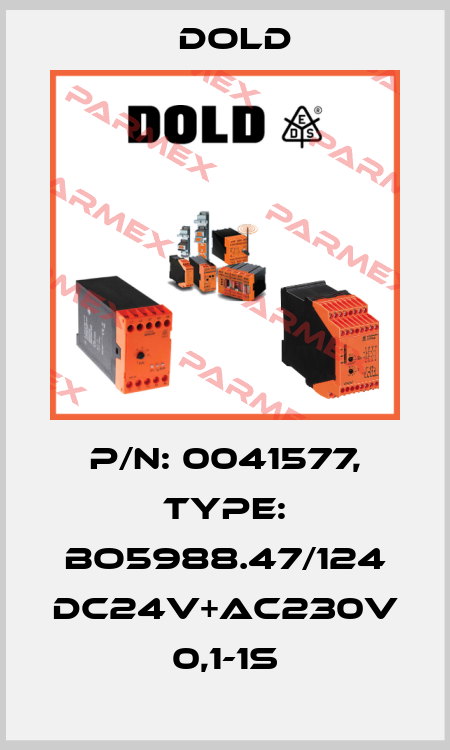 p/n: 0041577, Type: BO5988.47/124 DC24V+AC230V 0,1-1S Dold