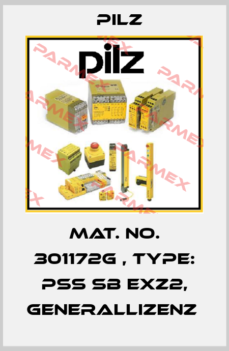 Mat. No. 301172G , Type: PSS SB EXZ2, Generallizenz  Pilz