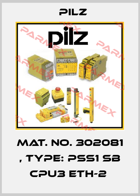 Mat. No. 302081 , Type: PSS1 SB CPU3 ETH-2  Pilz
