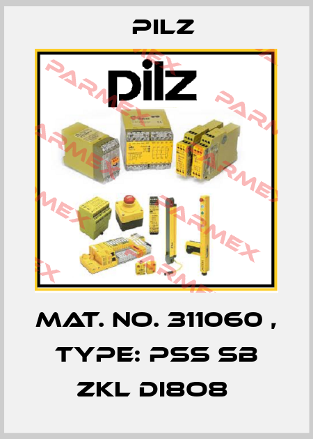 Mat. No. 311060 , Type: PSS SB ZKL DI8O8  Pilz
