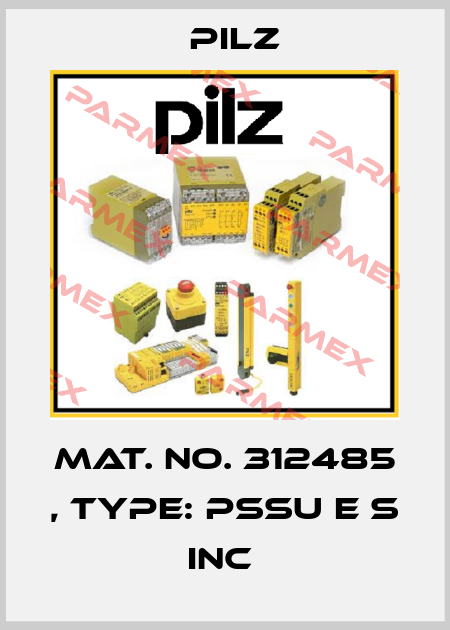 Mat. No. 312485 , Type: PSSu E S INC  Pilz