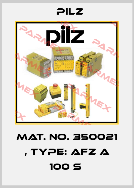 Mat. No. 350021 , Type: AFZ A 100 s  Pilz