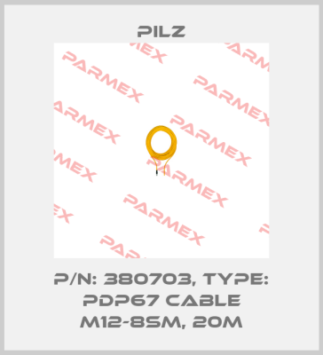 p/n: 380703, Type: PDP67 cable M12-8sm, 20m Pilz