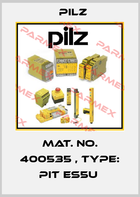 Mat. No. 400535 , Type: PIT es5u  Pilz