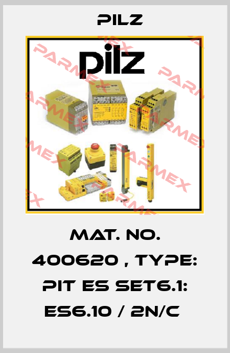 Mat. No. 400620 , Type: PIT es Set6.1: es6.10 / 2n/c  Pilz