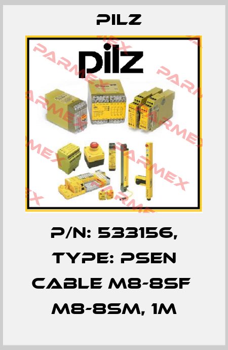 p/n: 533156, Type: PSEN cable M8-8sf  M8-8sm, 1m Pilz