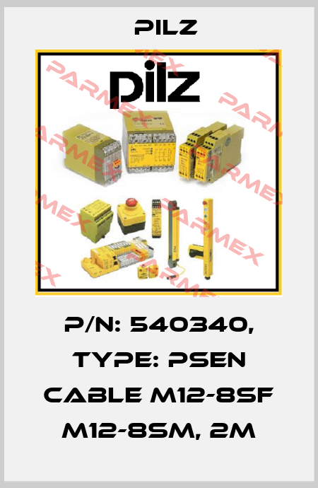 p/n: 540340, Type: PSEN cable M12-8sf M12-8sm, 2m Pilz