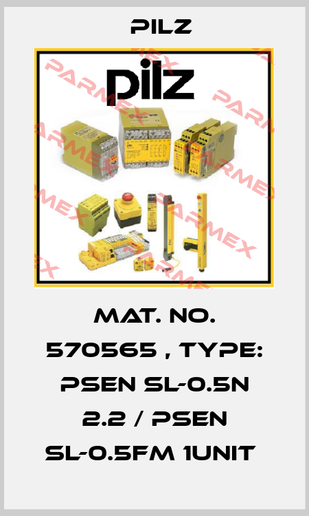 Mat. No. 570565 , Type: PSEN sl-0.5n 2.2 / PSEN sl-0.5fm 1unit  Pilz
