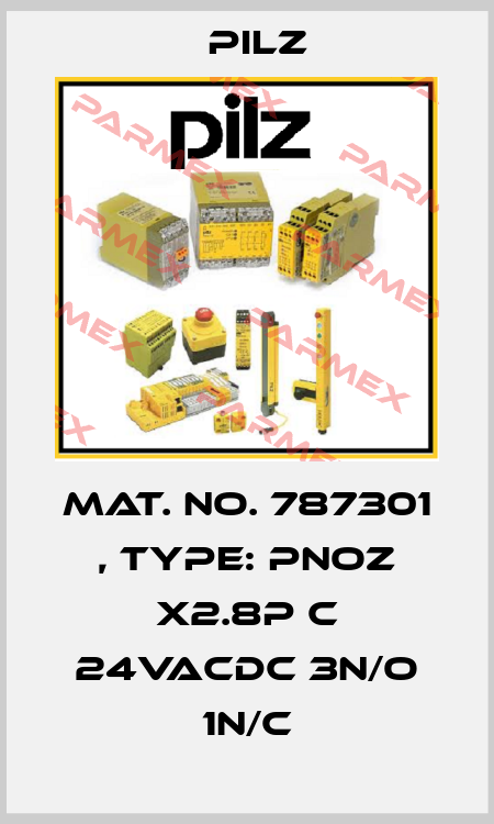 Mat. No. 787301 , Type: PNOZ X2.8P C 24VACDC 3n/o 1n/c Pilz