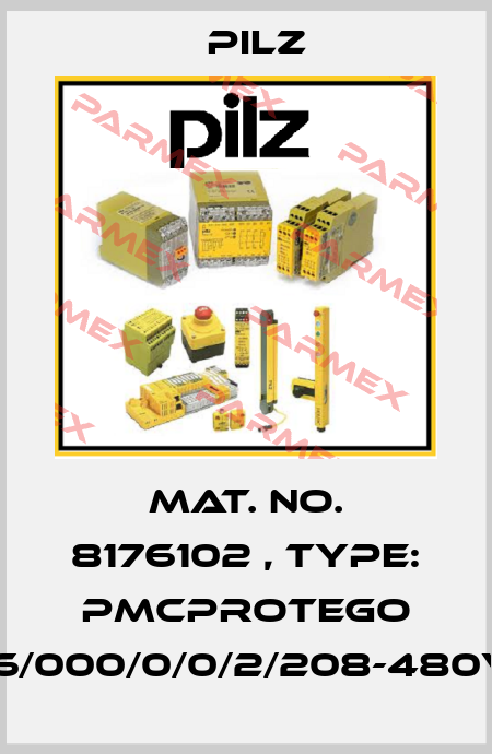 Mat. No. 8176102 , Type: PMCprotego D.06/000/0/0/2/208-480VAC Pilz