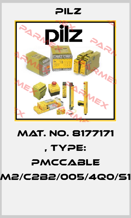 Mat. No. 8177171 , Type: PMCcable M2/C2B2/005/4Q0/S1  Pilz