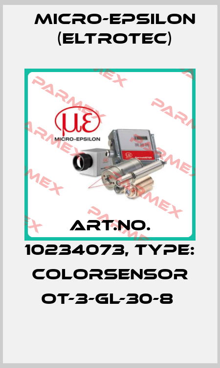 Art.No. 10234073, Type: colorSENSOR OT-3-GL-30-8  Micro-Epsilon (Eltrotec)
