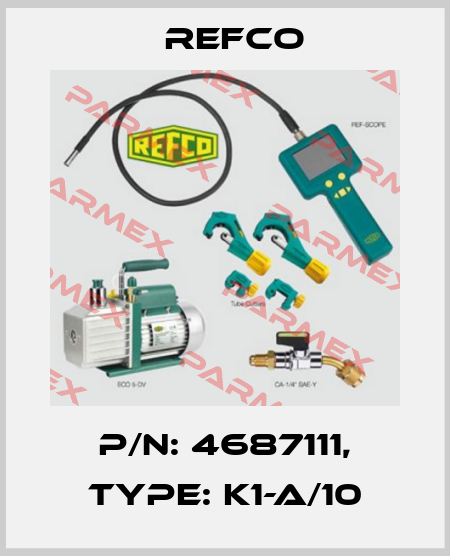 p/n: 4687111, Type: K1-A/10 Refco