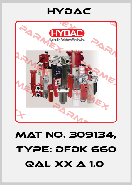 Mat No. 309134, Type: DFDK 660 QAL XX A 1.0  Hydac
