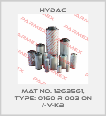 Mat No. 1263561, Type: 0160 R 003 ON /-V-KB Hydac