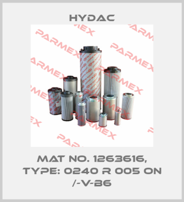Mat No. 1263616, Type: 0240 R 005 ON /-V-B6 Hydac